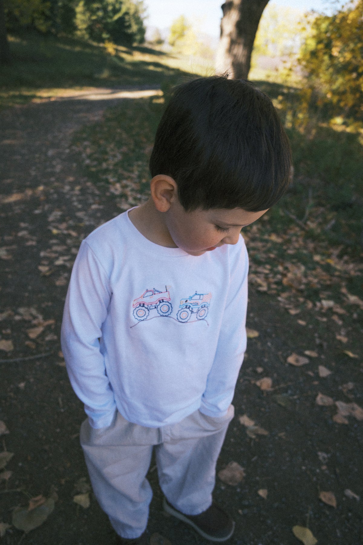 Henry Monster Truck Embroidered Tee