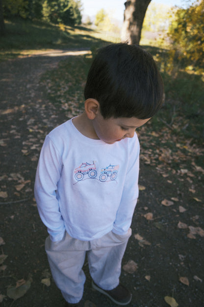 Henry Monster Truck Embroidered Tee