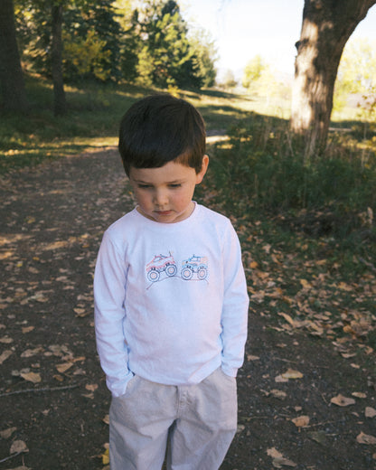Henry Monster Truck Embroidered Tee
