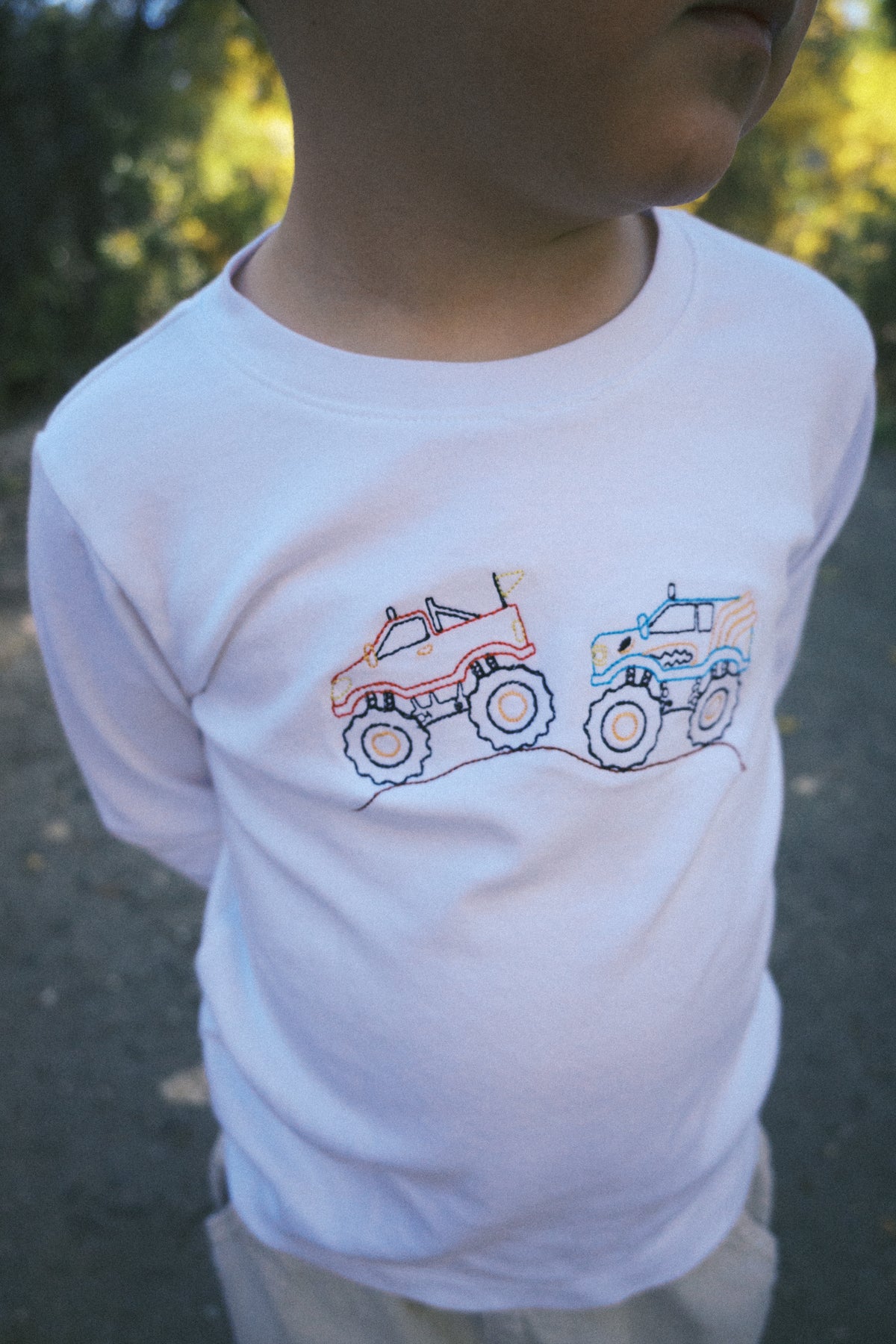 Henry Monster Truck Embroidered Tee
