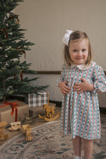 Bella Dress - Winter Stripes