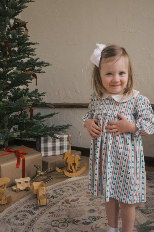 Bella Dress - Winter Stripes