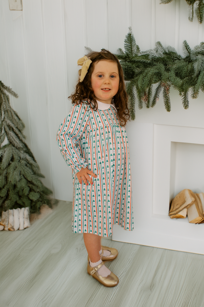 Bella Dress - Winter Stripes